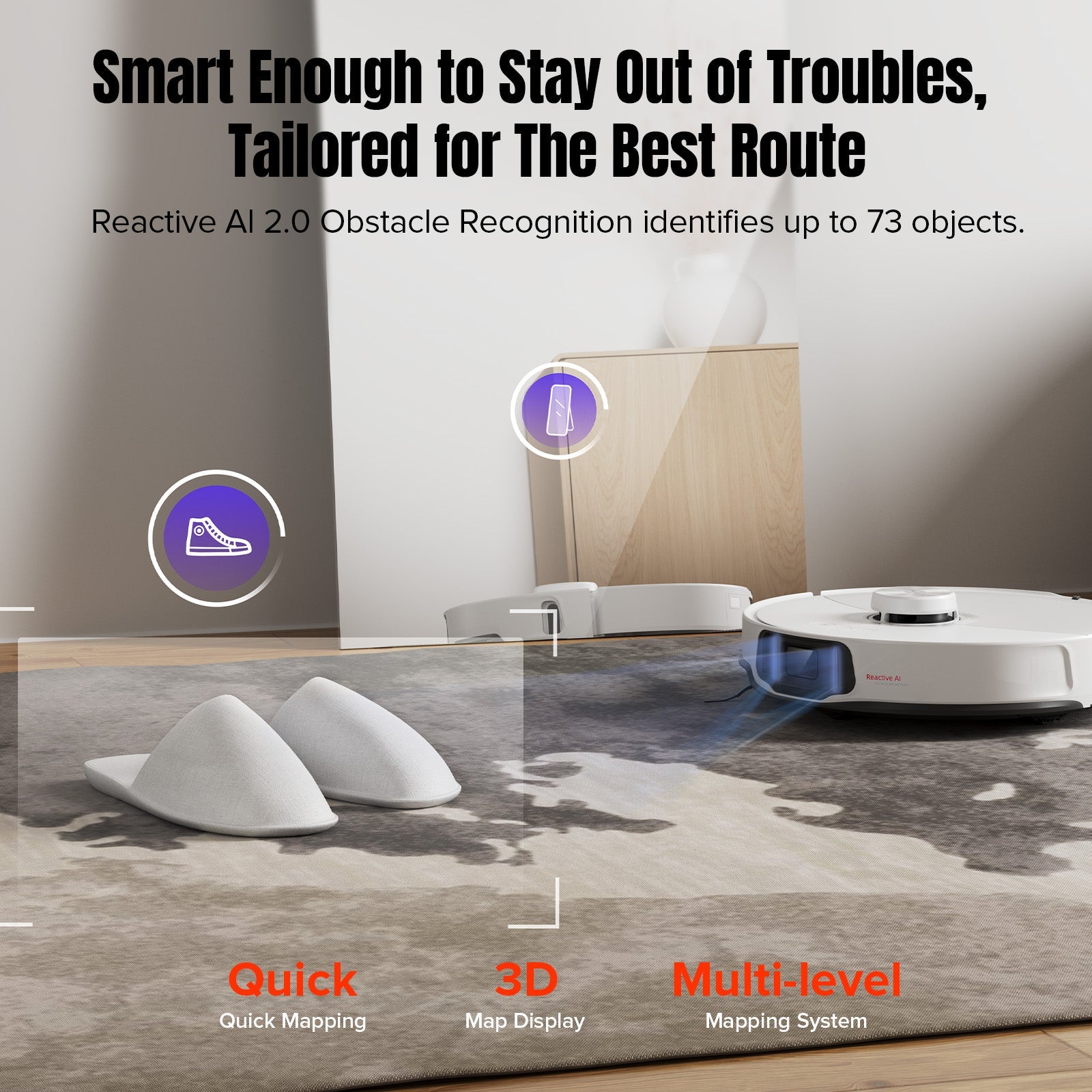 Roborock S8 MaxV Ultra with 8-in-1 RockDock® Ultra, 10,000 Pa, Liftabl