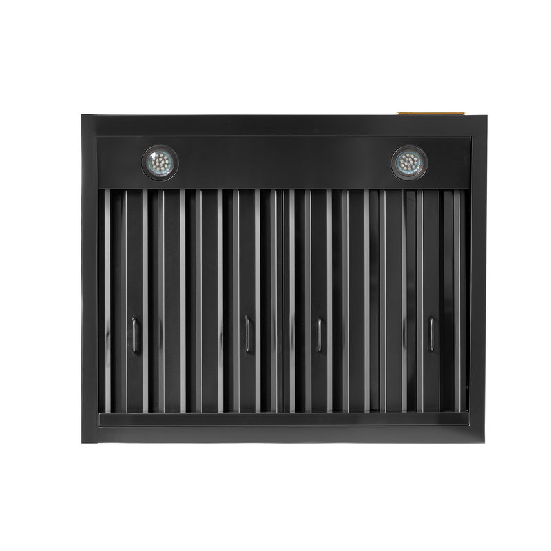 Kucht Professional 30-Inch 900 CFM Wall Mount Range Hood in Dark Titanium Stainless Steel (KRH303A-C)