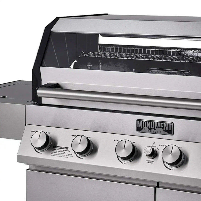Monument Denali Smart Gas Grill in Stainless Steel with 6 Burners (D605)