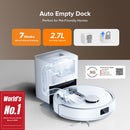 Roborock Q10 X5+ Robot Vacuum and Mop with Auto-Empty Dock, 10000 Pa Suction Power and Auto Lifting Mopping System