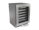 Perlick 24-Inch Luxe Undercounter Wine Reserve with 5.0 Cu. Ft. Capacity, RAPIDCOOL Technology in Panel Ready Glass Door (G5WR24GL)