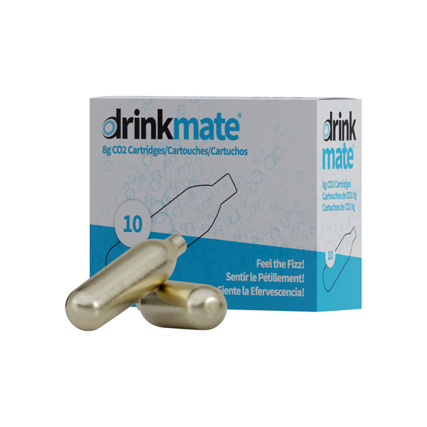 Drinkmate 8g CO2 Cartridges - 10 pack (8g-CO2-10pc)