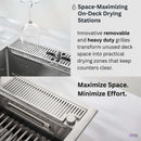 Forno Acqua MultiSink kit with Integrated Waterfall Rinsing and Glass Washing Station. Includes Chef Faucet and Accessories (D-WP31)