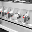 Cosmo 4-Piece Appliance Package - 36-Inch Single Oven Gas Range, Wall Mount Range Hood, Dishwasher and Refrigerator in Stainless Steel (COS-4PKG-169)