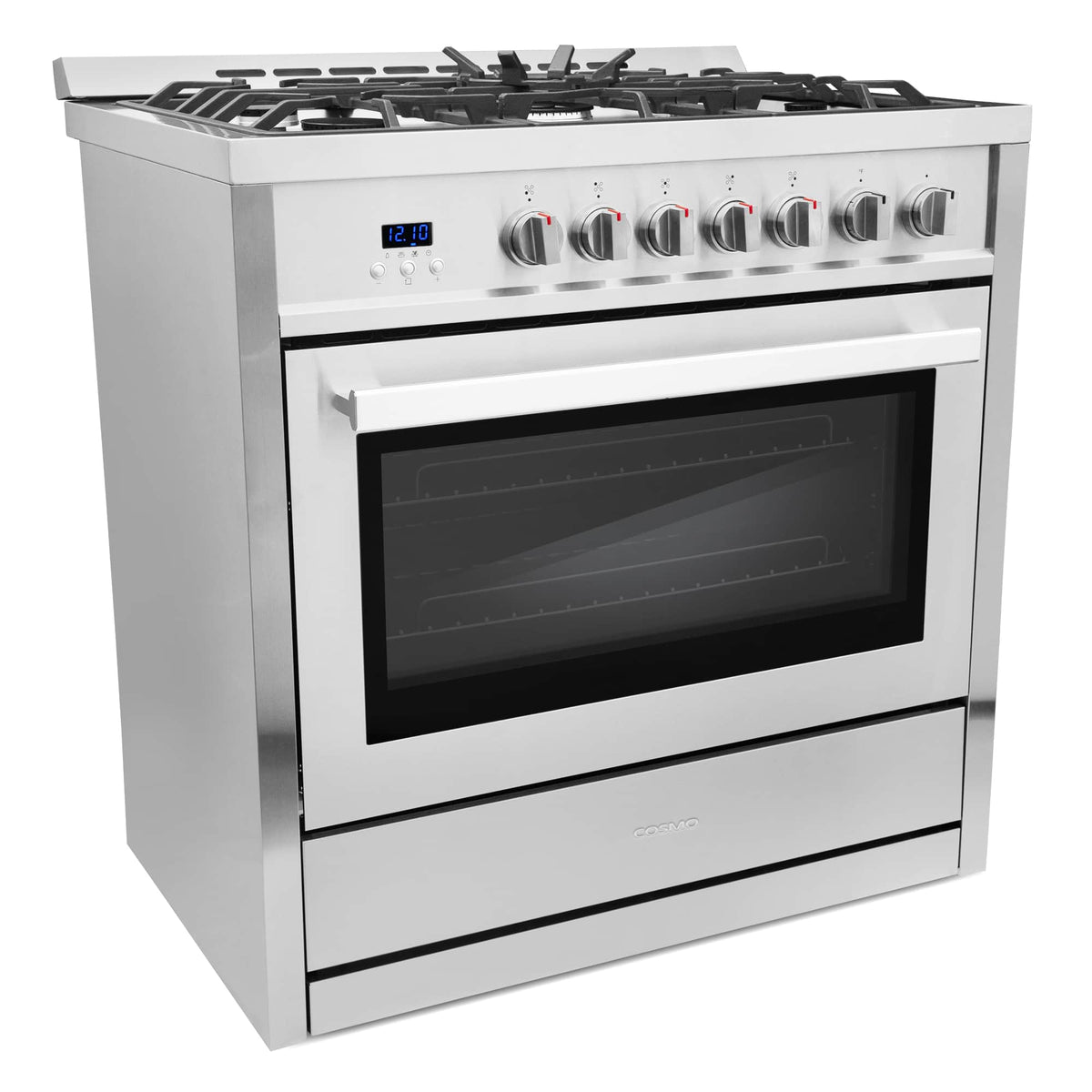 Cosmo 36-Inch 3.8 Cu. Ft. Single Oven Gas Range with 5 Burner Cooktop