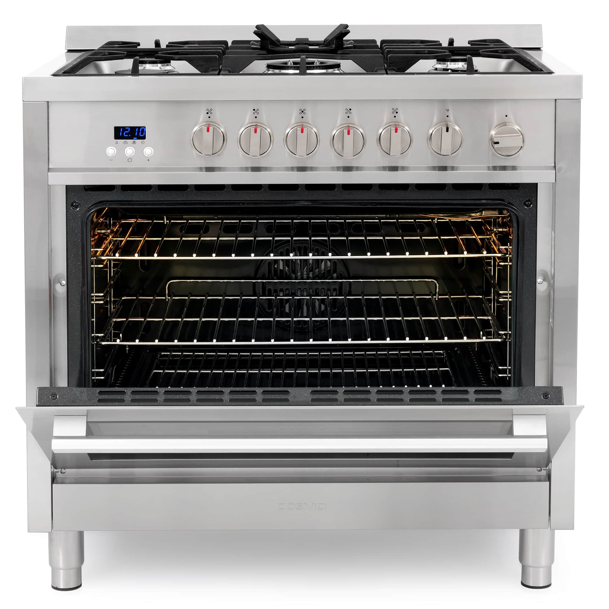 Cosmo 36-Inch 3.8 Cu. Ft. Single Oven Gas Range with 5 Burner Cooktop