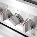 Cosmo 4-Piece Appliance Package - 36-Inch Gas Range, Island Mount Range Hood, Dishwasher and Refrigerator with Water Dispenser in Stainless Steel (COS-4PKG-727)