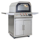Blaze 26-Inch Propane Gas Outdoor Pizza Oven with Rotisserie and Cart