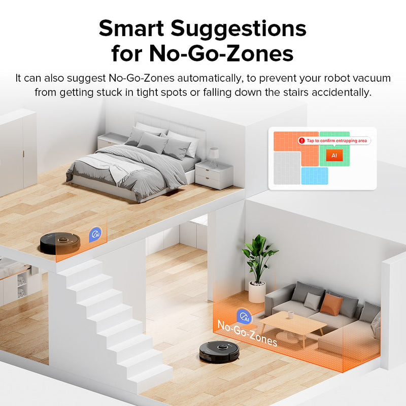 Roborock Q8 Max Robot Vacuum with 5500 Suction Power, & Mop with DuoRoller Brush system