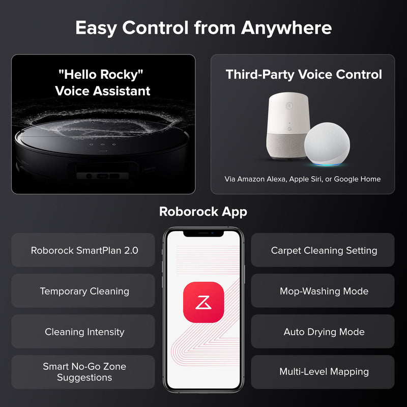 Roborock Saros 10 Robot Vacuum with Dual Anti-tangle System, 22000 Pa Suction Power (Upgraded from S8 MaxV Ultra)