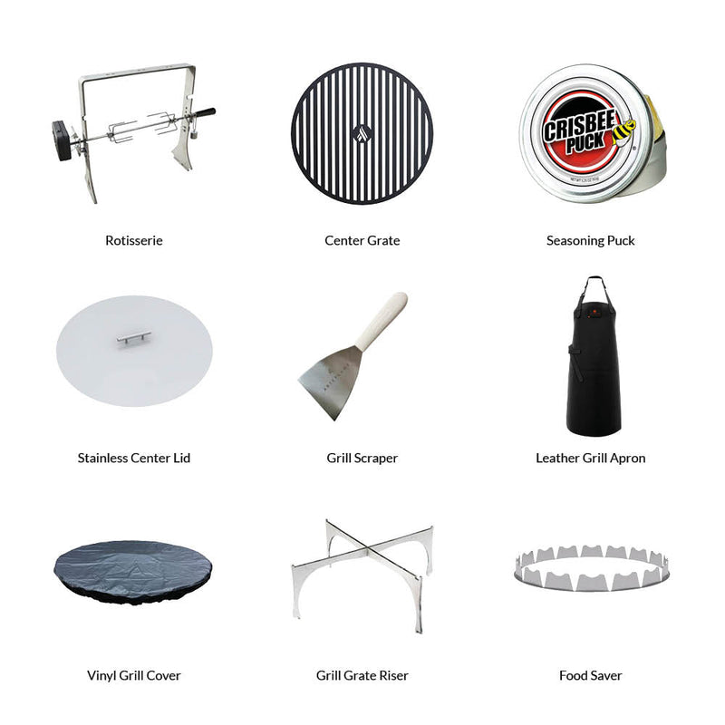 Arteflame XL 30" Grill with Multi-Zone Cooking Surface and Carbon Steel Cooktop - One Series