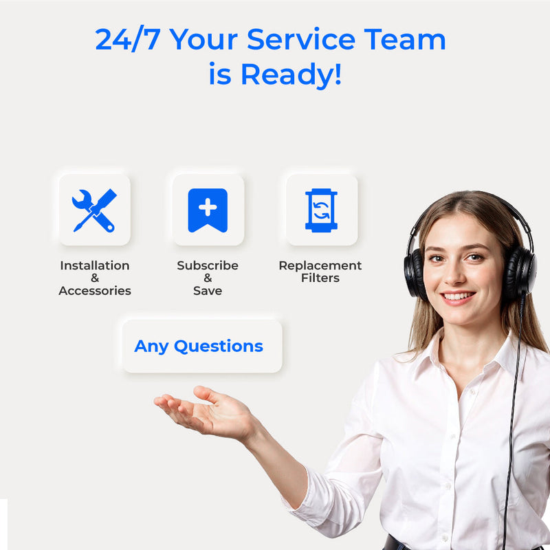 Waterdrop Gravity-fed Water Filter System, NSF/ANSI 42&372 Standard, 2.25G Stainless-Steel System with 2 Filters, Sight Glass Spigot and Stand, Reduces Chlorine and Lead-King Tank Series