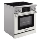 Kostch 30-Inch Electric Range with 5 Elements, Air Fry & Touchscreen Controls, 4.8 Cu. Ft. Convection Oven in White (KOS-30RE07T-W)