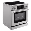 Kostch 30-Inch Electric Range with 5 Elements, Air Fry & Touchscreen Controls, 4.8 Cu. Ft. Convection Oven in Stainless Steel (KOS-30RE07T-S)