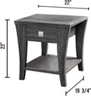 Parrot Uncle Furniture of America Amity End Table, Gray (CM4085E-PU)