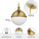 Parrot Uncle Aaron 12-Inch 2-Light Gold Dimmable Island Pendant Light (AA401G)