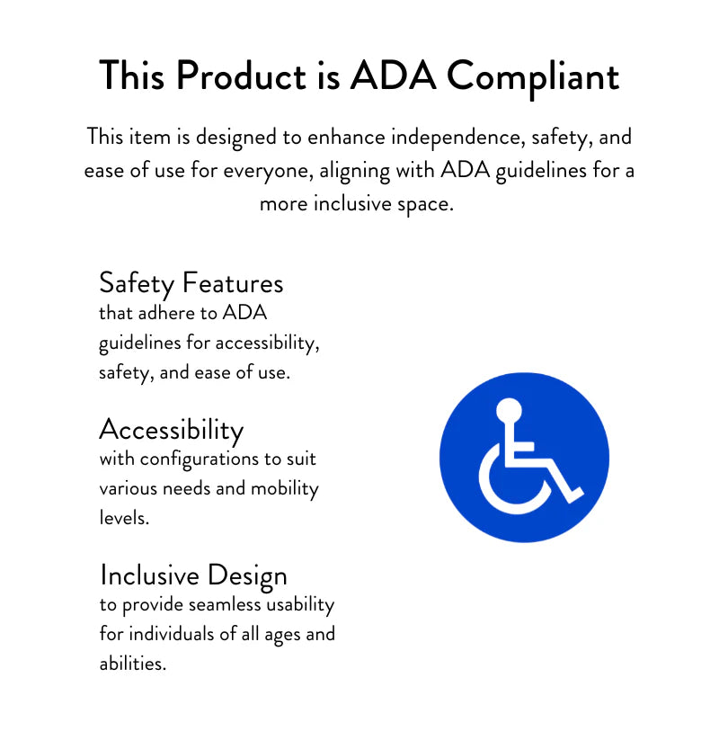Matte black bridge kitchen faucet with ADA compliance badge
