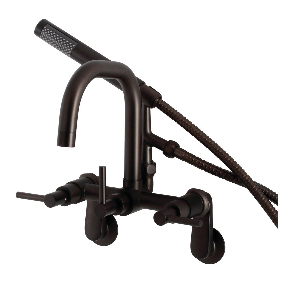 Aqua Vintage Concord Wall Mount Clawfoot Tub Faucet in Oil Rubbed Bronze