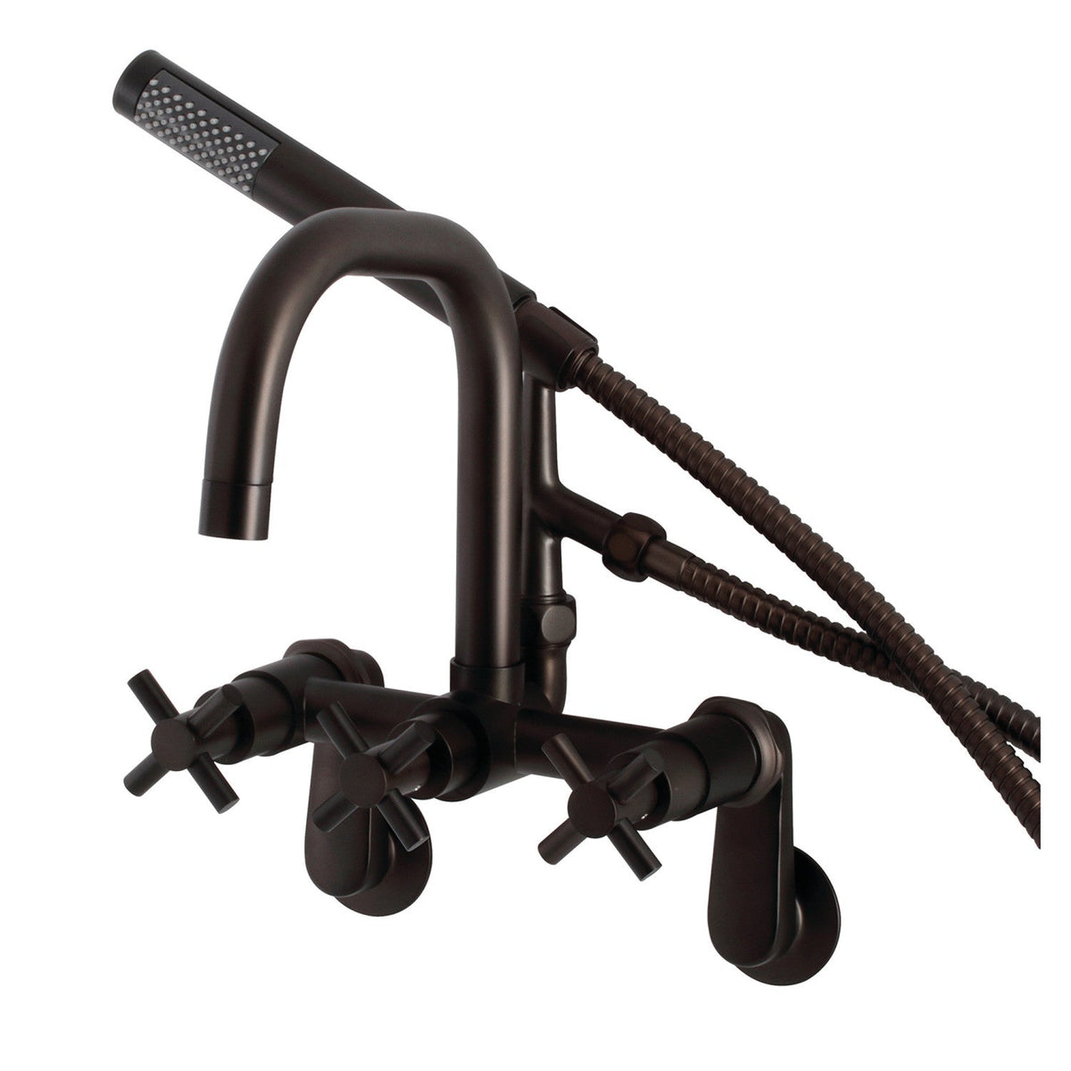 Aqua Vintage Concord Wall Mount Clawfoot Tub Faucet in Oil Rubbed Bronze