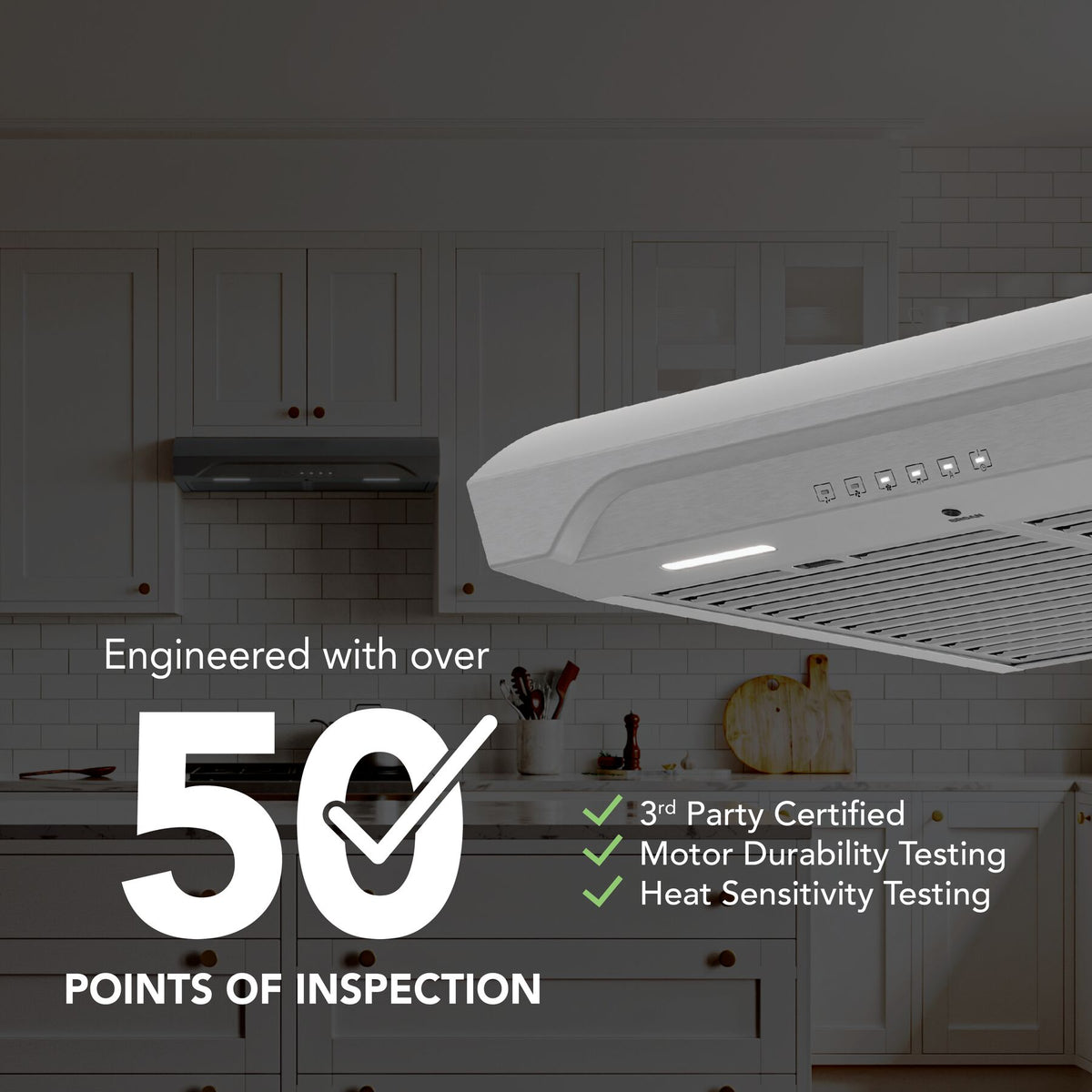 Broan-NuTone Alta 30-Inch 490 CFM 3-Speed Convertible Under Cabinet Range Hood in Stainless Steel (ALT3304SS)