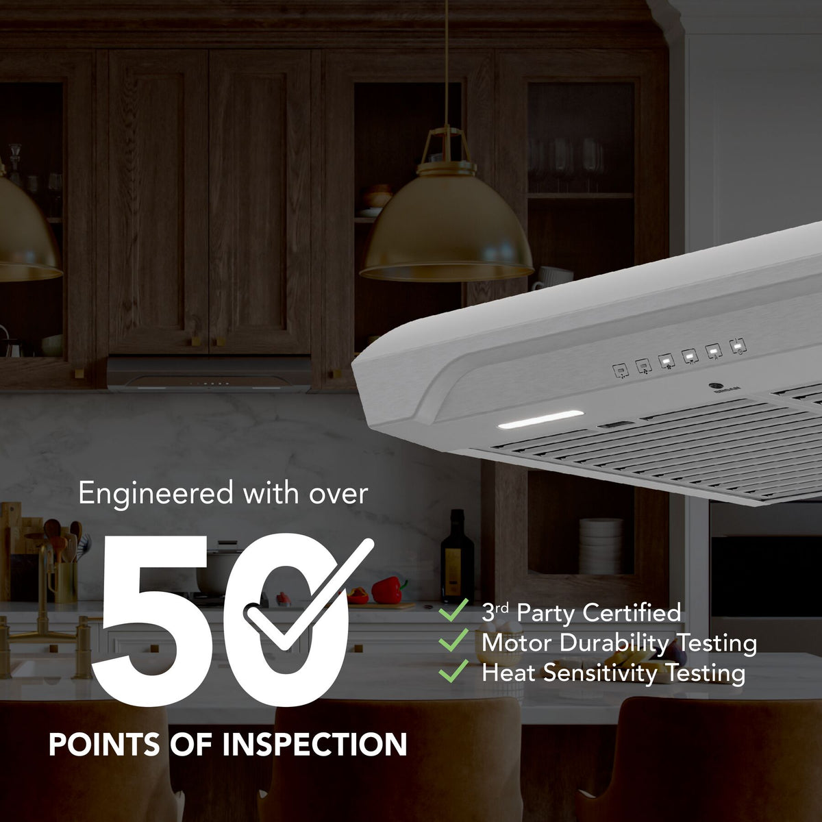 Broan-NuTone Alta 30-Inch 640 CFM Convertible Under Cabinet Range Hood in Stainless Steel (ALT4306SS)