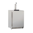 TrueFlame 24-Inch 6.6 Cu. Ft. Deluxe Outdoor Rated No Tap Kegerator in Stainless Steel  (AMD-RFR-24DK)