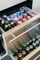 TrueFlame 24-Inch 5.01 Cu. Ft. Deluxe Outdoor Rated Refrigerator in Stainless Steel (AMD-RFR-24DR2-A)