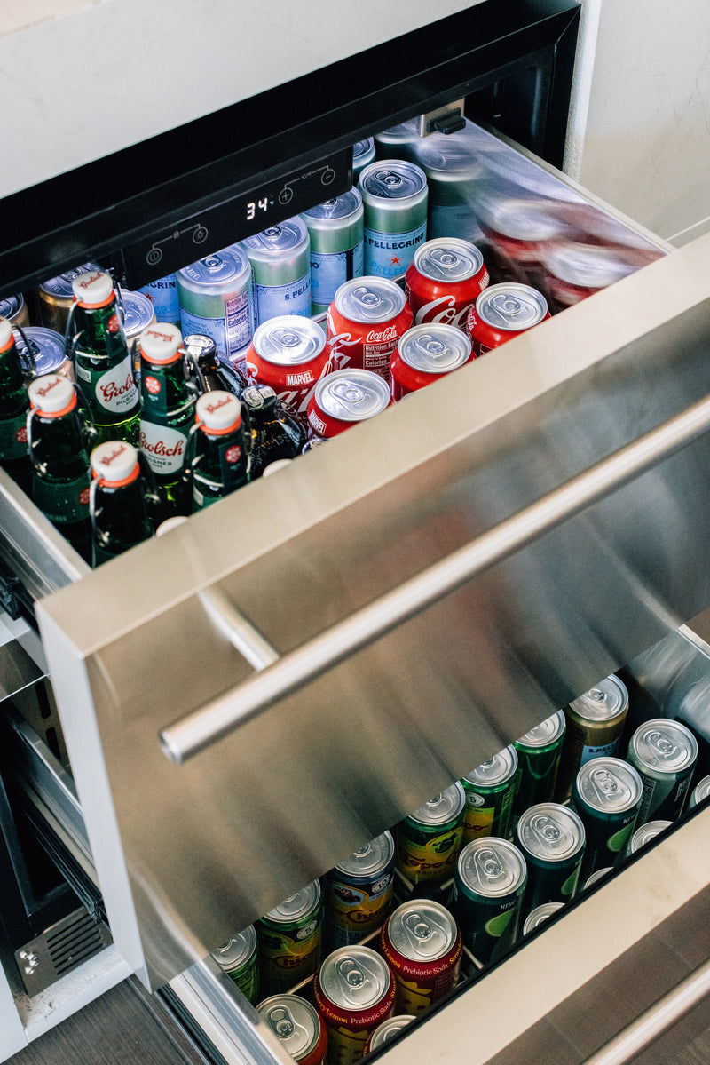 TrueFlame 24-Inch 5.01 Cu. Ft. Deluxe Outdoor Rated Refrigerator in Stainless Steel (AMD-RFR-24DR2-A)