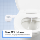 TUSHY Fresh Ultra Slim Bidet Attachment, Adjustable Water Pressure Control and Self-Cleaning