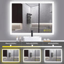 Parrot Uncle SmartGlow Dimmable LED Frameless Anti-Fog Bathroom Vanity Mirror