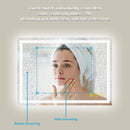 Parrot Uncle GlareGuard Anti-Fog Bathroom Led Mirror Backlit Illuminated Mirror Touch Switch Dimmable