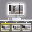 Parrot Uncle GlareGuard Anti-Fog Bathroom Led Mirror Backlit Illuminated Mirror Touch Switch Dimmable
