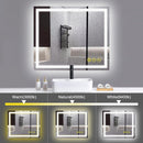 Parrot Uncle GlareGuard Anti-Fog Bathroom Led Mirror Backlit Illuminated Mirror Touch Switch Dimmable