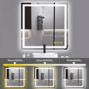 Parrot Uncle GlareGuard Anti-Fog Bathroom Led Mirror Backlit Illuminated Mirror Touch Switch Dimmable