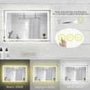 Parrot Uncle GlareGuard Anti-Fog Bathroom Led Mirror Backlit Illuminated Mirror Touch Switch Dimmable