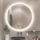 Parrot Uncle SmartReflect Modern Round LED Dimmable Anti-Fog Frameless Bathroom Vanity Mirror