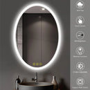 Parrot Uncle Lumina Mirror in Oval Frameless with LED Anti-Fog Dimmable Bathroom Vanity Mirror