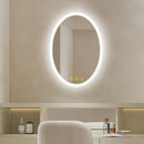 Parrot Uncle Lumina Mirror in Oval Frameless with LED Anti-Fog Dimmable Bathroom Vanity Mirror