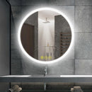 Parrot Uncle SmartReflect Modern Round LED Dimmable Anti-Fog Frameless Bathroom Vanity Mirror