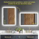 Parrot Uncle SmartGlow Dimmable LED Frameless Anti-Fog Bathroom Vanity Mirror