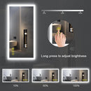 Parrot Uncle SmartGlow Dimmable LED Frameless Anti-Fog Bathroom Vanity Mirror