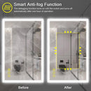Parrot Uncle SmartGlow Dimmable LED Frameless Anti-Fog Bathroom Vanity Mirror