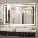 Parrot Uncle GlareGuard Rectangular Anti-Fog Dimmable Backlit LED Bathroom Vanity Mirror