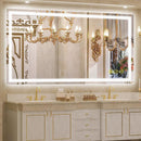 Parrot Uncle GlareGuard Rectangular Anti-Fog Dimmable Backlit LED Bathroom Vanity Mirror