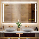 Parrot Uncle GlareGuard Rectangular Anti-Fog Dimmable Backlit LED Bathroom Vanity Mirror