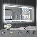 Parrot Uncle GlareGuard Rectangular Anti-Fog Dimmable Backlit LED Bathroom Vanity Mirror