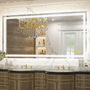 Parrot Uncle GlareGuard Rectangular Anti-Fog Dimmable Backlit LED Bathroom Vanity Mirror