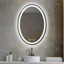 Parrot Uncle SmartReflex Oval LED Mirror Backlit 3000K-6400K Frameless Anti-Fog Dimmable Bathroom/Vanity Mirror