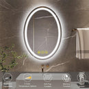 Parrot Uncle SmartReflex Oval LED Mirror Backlit 3000K-6400K Frameless Anti-Fog Dimmable Bathroom/Vanity Mirror