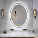 Parrot Uncle SmartReflex Oval LED Mirror Backlit 3000K-6400K Frameless Anti-Fog Dimmable Bathroom/Vanity Mirror
